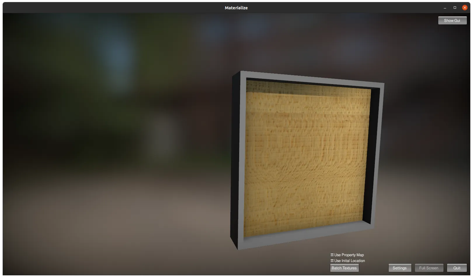 Screenshot from the Materialize tool