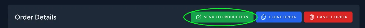 Order Details Actions